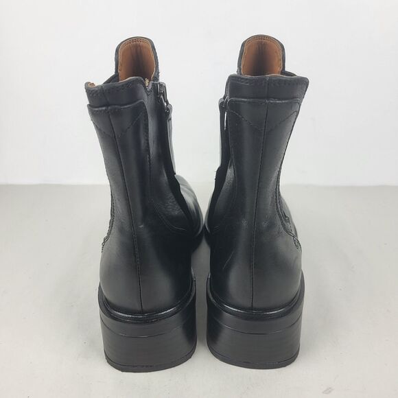 Franco Sarto Chelsea Black Leather Ankle Boots Size 6M - Picture 12 of 15